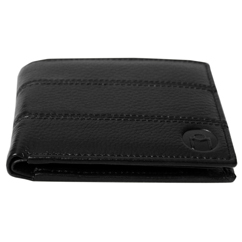 MOSPL Men's Genuine Leather Wallet (Black)