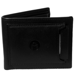 MOSPL Men's Genuine Leather Wallet (Black)