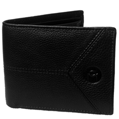 MOSPL Men's Genuine Leather Wallet (Black)