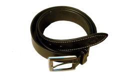 MOSPL Men's Genuine Leather Belt (Black)